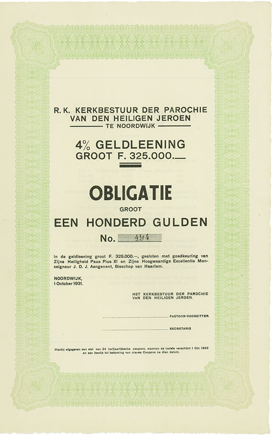 R. K. Kerkbestuur der Parochie van den Heiligen Jeroen te Noordwijk