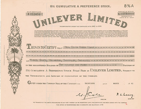 Unilever [4 Stück]