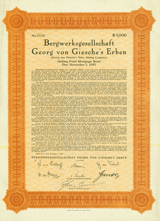 Bergwerksgesellschaft Georg von Giesche's Erben (Georg von Giesche's Heirs Meining Company)
