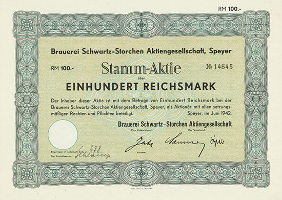 Brauerei Schwartz-Storchen AG