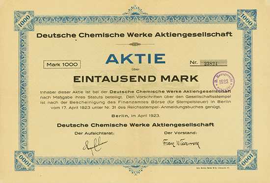 Deutsche Chemische Werke AG