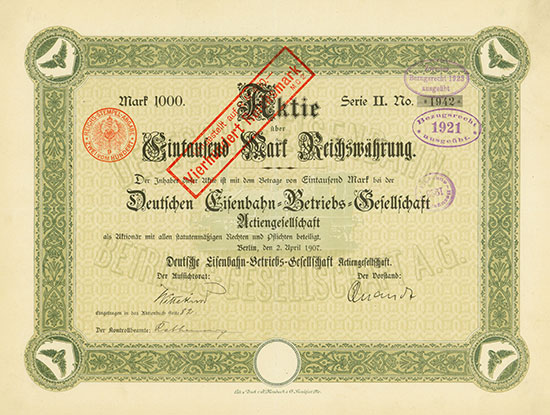 Deutsche Eisenbahn-Betriebs-Gesellschaft AG [2 Stück]