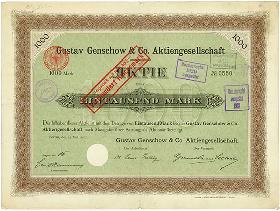 Gustav Genschow & Co. AG