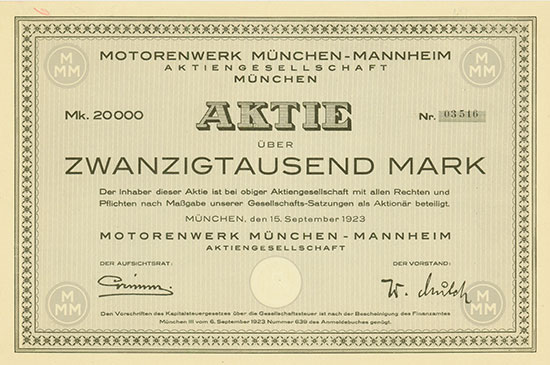 Motorenwerk München-Mannheim AG
