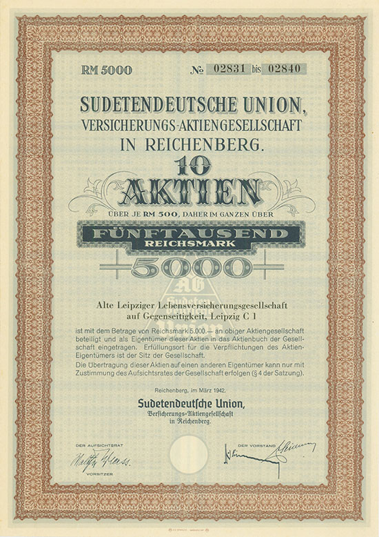 Sudetendeutsche Union, Versicherungs-AG