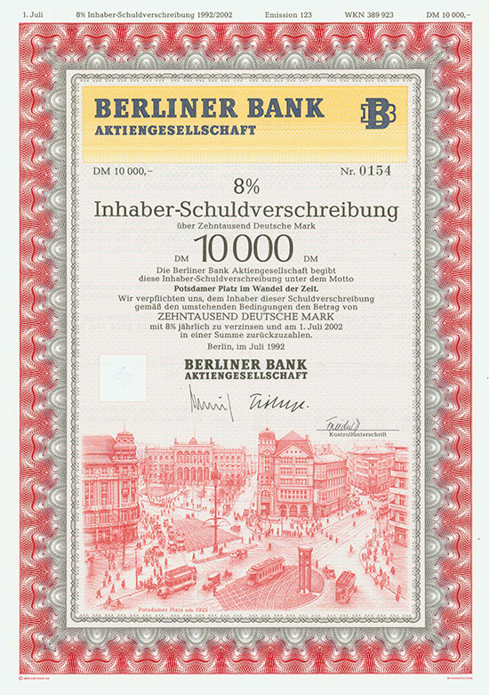 Berliner Bank AG [3 Stück]