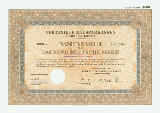 Vereinigte Bausparkassen AG