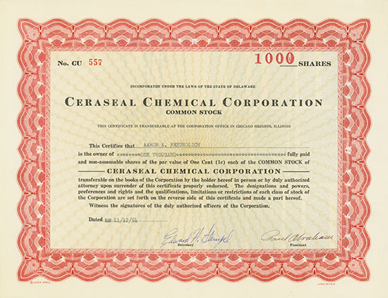 Ceraseal Chemical Corporation