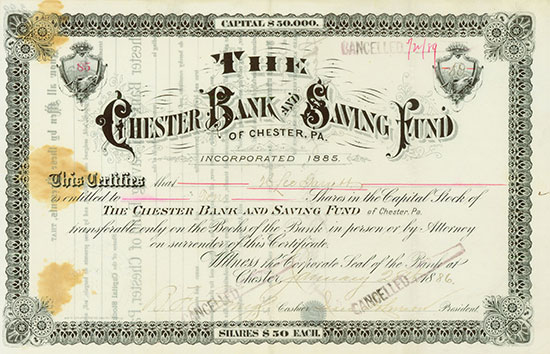 Chester Bank and Savings Fund of Chester
