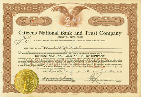 Citizens National Bank and Trust Company