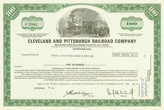Cleveland and Pittsburgh Railroad Company