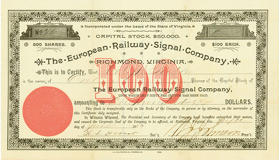 European Railway Signal Company 