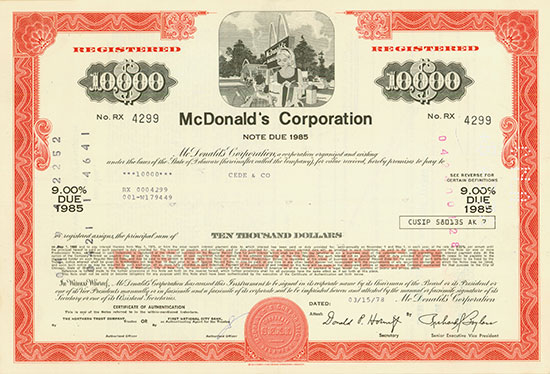 McDonald's Corporation [3 Stück]