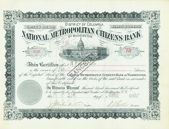 National Metropolitan Citizens Bank of Washington
