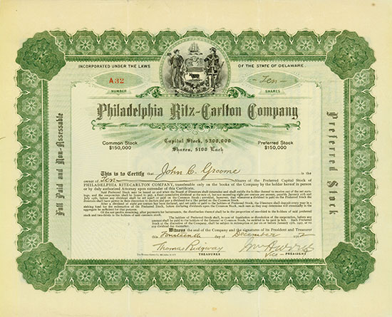 Philadelphia Ritz-Calton Company