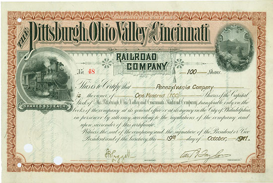 Pittsburgh, Ohio Valley & Cincinnati Railroad Company