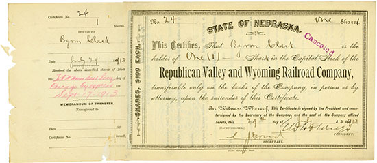 Republican Valley & Wyoming Railroad Company