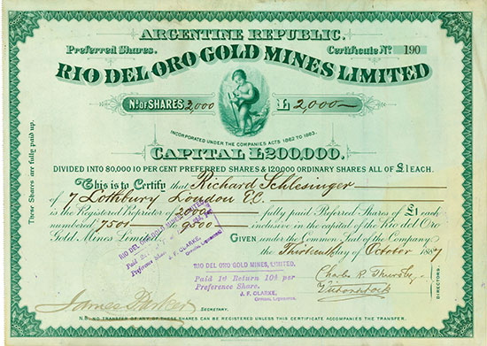 Rio del Oro Gold Mines Limited