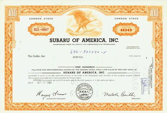 Subaru of America, Inc.