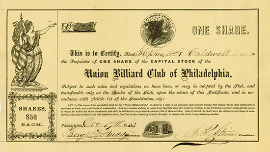 Union Billiard Club of Phialdelphia 