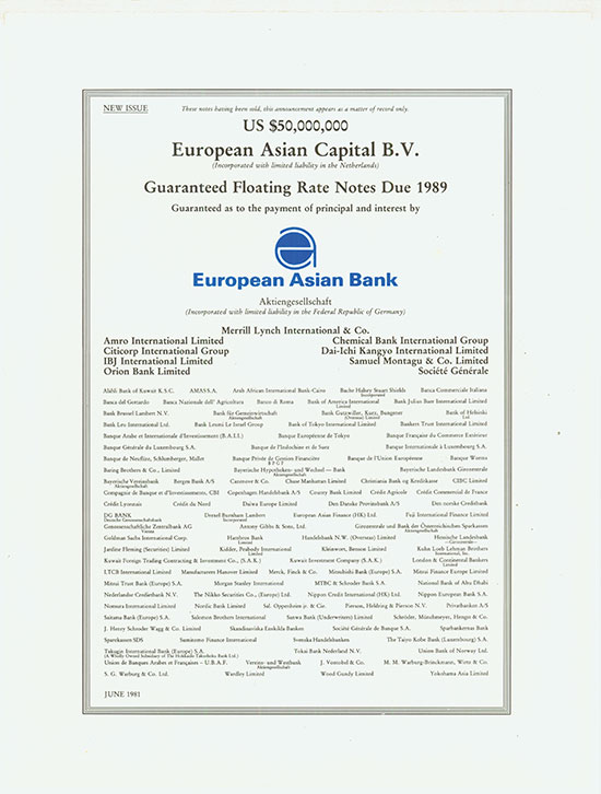 European Asian Capital B.V.