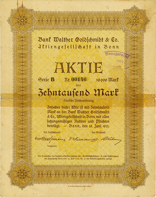 Bank Walther Goldschmidt & Co. AG