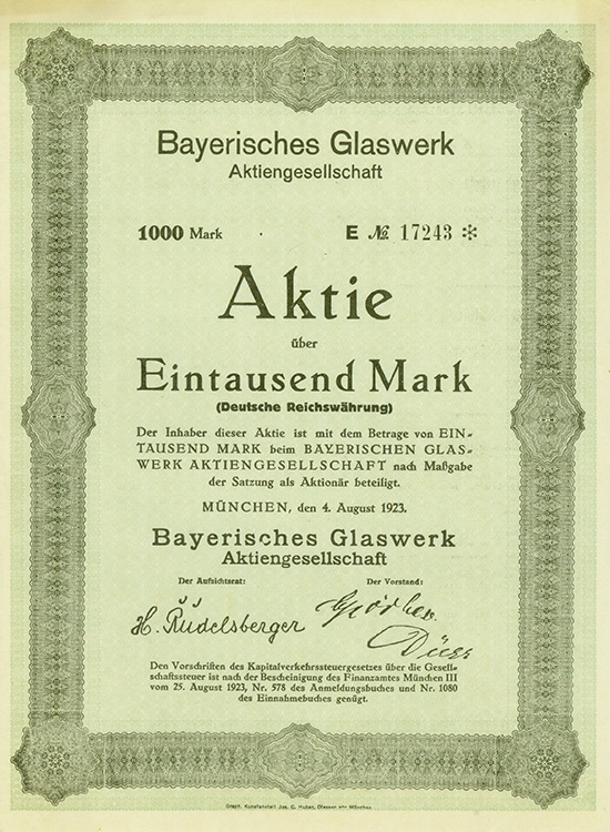 Bayerisches Glaswerk AG