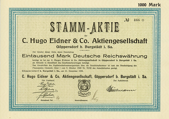 C. Hugo Eidner & Co. AG