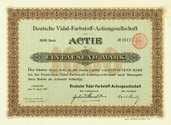 Deutsche Vidal-Farbstoff-AG
