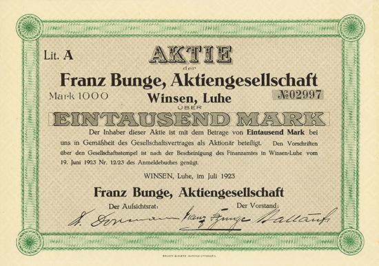 Franz Bunge AG