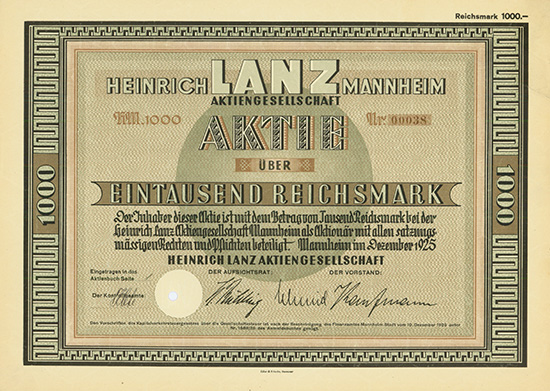 Heinrich Lanz AG [4 Stück]