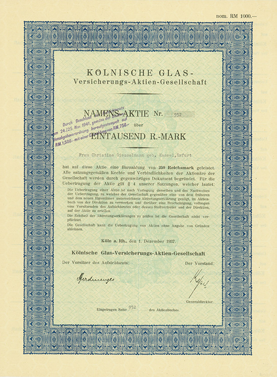 Kölnische Glas-Versicherungs-AG