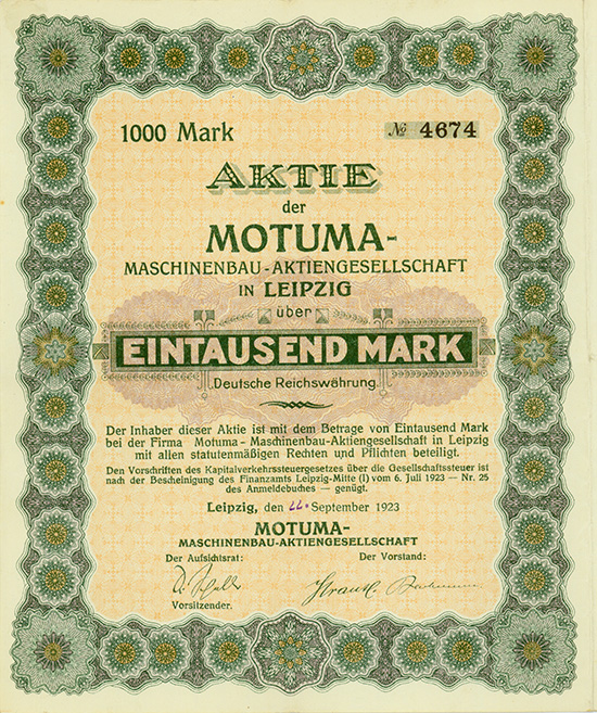 Motuma-Maschinenbau-AG