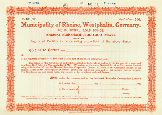 Municipality of Rheine, Westphalia, Germany