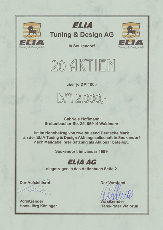 ELIA Tuning & Design AG