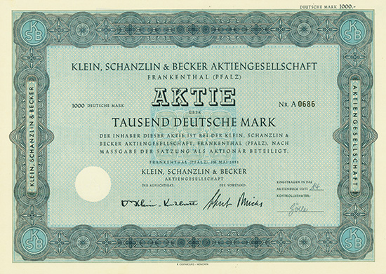 Klein, Schanzlin & Becker AG [2 Stück]