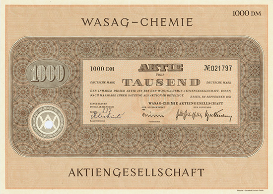 WASAG-Chemie AG [2 Stück]