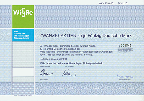WiRe Industrie- und Immobilienanlagen AG