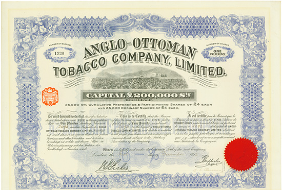 Anglo-Ottoman Tobacco Company, Limited [2 Stück]