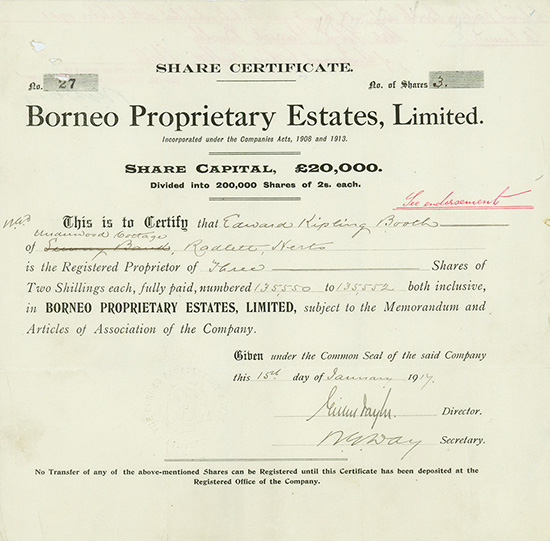 Borneo Proprietary Estates, Limited