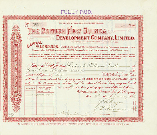 British New Guinea Development Company, Limited