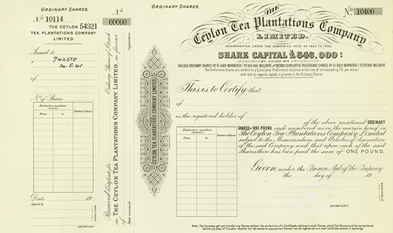 Ceylon Tea Plantations Company, Limited