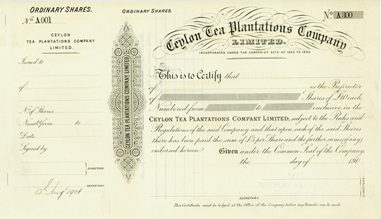 Ceylon Tea Plantations Company, Limited