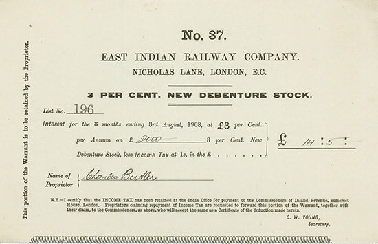 East Indian Railway Company [2 Stück]