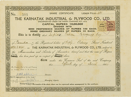 Karnatak Industrial & Plywood Co., Ltd