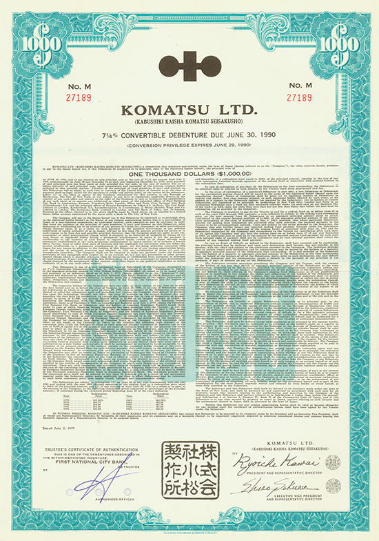 Komatsu Ltd. (Kabushiki Kaisha Komatsu Seisakusho)
