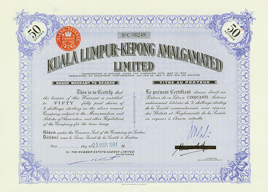 Kuala Lumpur-Kepong Amalgamated Limited