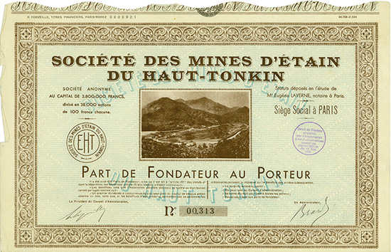Société des Mines d'Étain du Haut-Tonkin