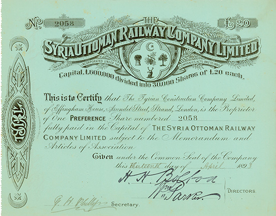 Syria Ottoman Railway Company Limited