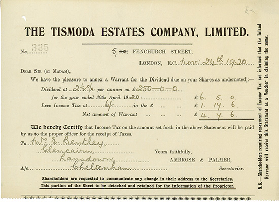 Tismoda Estates Company, Limited